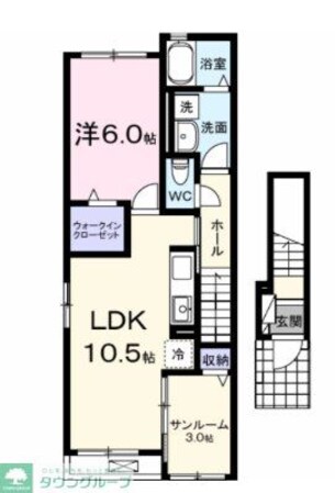 カメリヤウッドの物件間取画像